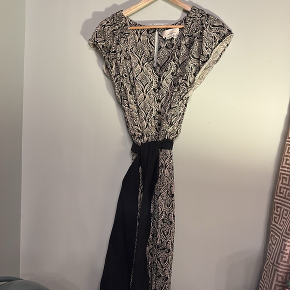 Anthropologie Zadie Satin Black Jumpsuit Women's Size 10 - Picture 5 of 13